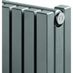 VASCO CARRE Radiator (decor) H160xD8.6xL59.5cm 1839W Staal Aluminium Grey January SW139557