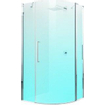 Novellini Young 2.0 R1 douchecabine kwartrond met draaideur en vaste segmenten 97.5/99.5x200cm matchroom/helder 0335911
