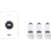 Bosch EasyControl set m. 1x Single slimme kamerthermostaat en 3x Smart radiatorthermostaatkop wit SW242070