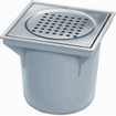 Van Den Berg abs emmerput 20x20cm met rvs rooster onderuitlaat GA19290
