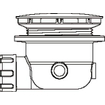 Wisa douchebakafvoer compleet voor douchebak inclusief gat 90mm 120mm chroom 0790234