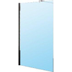 Novellini Kuadra vaste wand H voor inloopdouche Walk 2 117/120x200cm met muursteun 100cm chroom profiel en helder glas 0988079