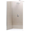Novellini Giada inloopdouche H 75x195cm met muursteun 100cm mat chroom profiel en helder glas 0336327