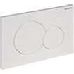 Geberit Sigma01 bedieningplaat, 2-toets spoeling frontbediening voor toilet 24.6x16.4cm wit 0700518