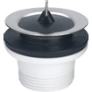 Viega gootsteenplug 6/4 70mm met stop met dikke ring chroom 0500321