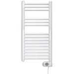Zehnder Aura E elektrische handdoekradiator 90.6x50cm 500watt 230 volt | 50 Hz Staal Wit glans SW205920