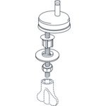 Pressalit Bevestigingsgarnituur closetzitting (set van 2 stuks) SW66296