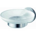 Haceka Kosmos Zeephouder met glazen inzet chroom HA402303