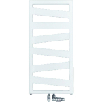 Zehnder Ribbon handdoekradiator 156.7x50cm 621watt Staal Wit glans SW270212