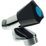 VSH beluchterkraan Luxe Basic DA-EB verchroomd m. keerklep z. wartel 1/2x3/4"bu m. moyenknop SW111147