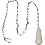 De Beer closettrekker plastic met nylon koord wit GA76631