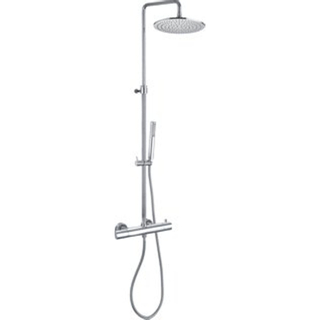 Paffoni Light Douchecombinatie set H126.5cm diameter: 22.5cm 70cm Chroom