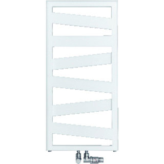 Zehnder Ribbon handdoekradiator 166.1x60cm 743watt Staal Wit glans