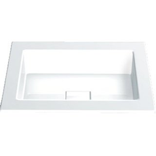 Alape Eb serie inbouw wastafel 45x45cm wit