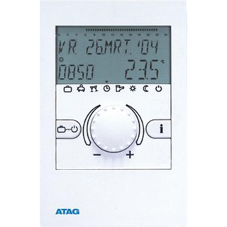 Atag Brain Q Ruimteklokthermostaat H13.8xB9xD2.8cm Wit