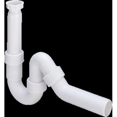 Viega Afvoeren voor spoelbakken sifon hostaleen universeel 6/4"x40mm m. 45° afvoerbocht wit