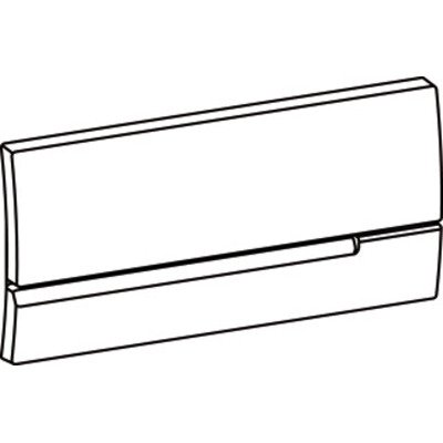 Wisa afdekplaat 34.5x16.5cm kunststof wit