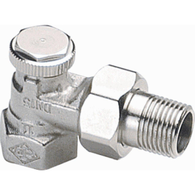 Heimeier Regutec voetventiel 3/8 haaks Kvs 1,68 m3 h