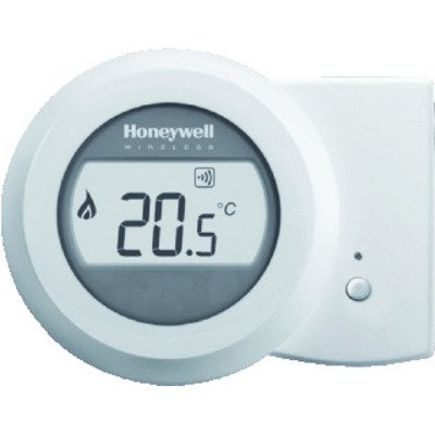 Honeywell Round kamerthermostaat draadloos 24V Round Modulation wit