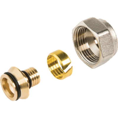 Vasco koppeling euroconus 3/4 16x2mm t.b.v. pex-meerlagenbuis vernikkeld