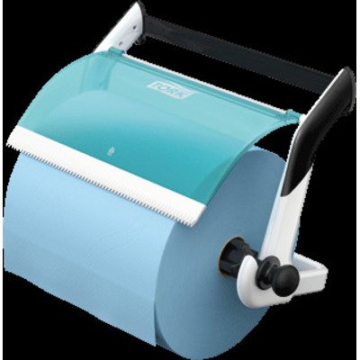 Tork Papierrolhouder H25xB51xD25cm Metaal/plastic Wit/turquoise