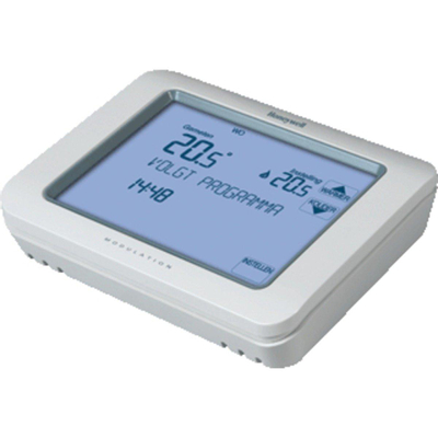 Honeywell Chronotherm klokthermostaat touch modulation met touchescreenbediening 7 31°C powerstealing zonder batterij wit