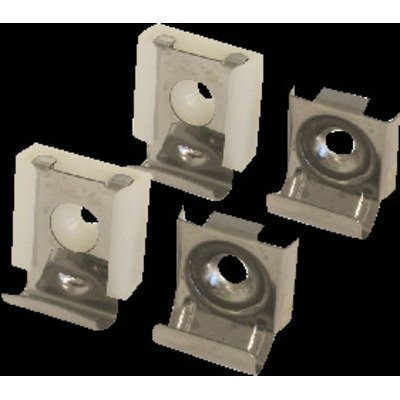 Royal Plaza Facet Spiegel Klemmen Set 4 Dlg. Licht Model Rvs