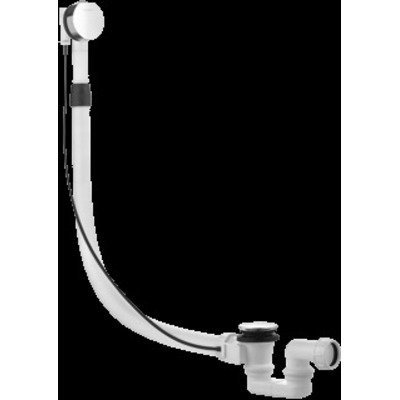 Kludi Rotexa 2000 badafvoer en overloopcombinatie met waste en kabel 85cm chroom