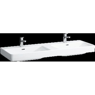 Laufen Pro S meubelwastafel dubbel 46x130x17.5cm 1 kraangat keramiek wit