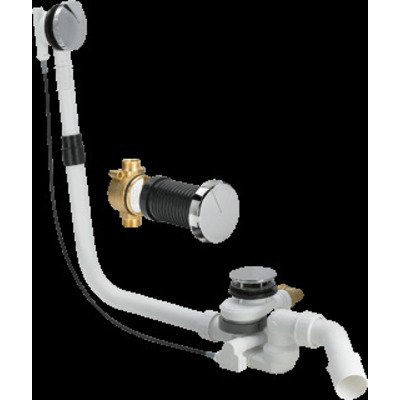 Viega Multiplex trio f badafvoer met toevoer 725x40 50 chroom