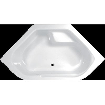 Wisa Anzio bad acryl zeshoekig 145x145x44,5cm wit