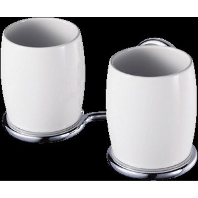 Haceka Allure Dubbele Bekerhouder chroom