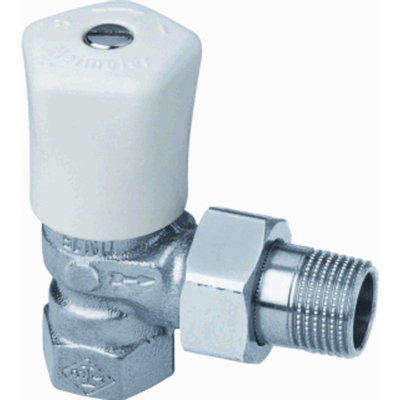 Heimeier Mikrotherm radiatorafsluiter 1/2 haaks Kvs 1,99 m3 h