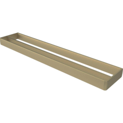 Haceka Aline Handdoekhouder dubbel 60cm Aluminium Geborsteld Goud OUTLETSTORE