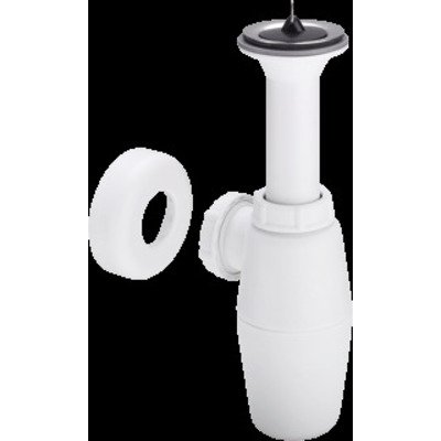 Viega kunststof plugbekersifon 5/4 zonder muurbuis met rozet