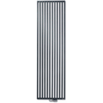 Vasco Arche VV designradiator met verticale buizen 570x1800mm 1273 watt aansluiting 1188 aluminium grijs (M302)