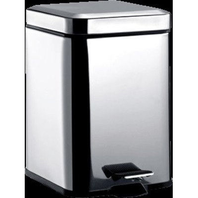 Emco System 2 afvalemmer vierkant edelstaal