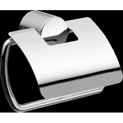 Emco Rondo 2 toiletrolhouder met klep chroom