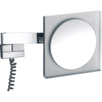 Emco Prestige LED-scheerspiegel 5x vergrotend spiraalsnoer chroom