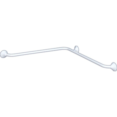 Handicare Linido horizontale hoekwandbeugel 60x60cm rvs gecoat wit