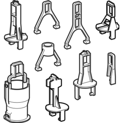 Geberit Universeel Beugelset Voor Bodemventiel