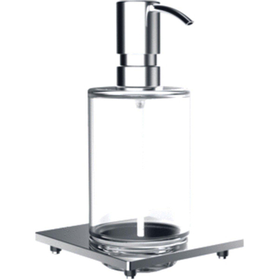 Emco Liaison zeepdispenser met flacon voor reling chroom