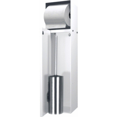 Looox Closed closetborstelgarnituur - met rolhouder - tegelbaar - wit