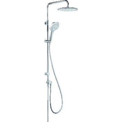 Kludi Freshline douchesysteem zonder douchekraan met hoofddouche Ø25cm en handdouche 3S met doucheslang 160cm chroom