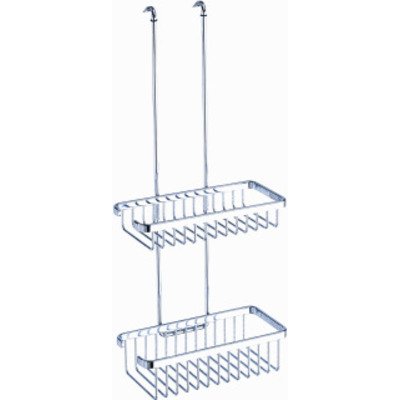 Geesa Basket Doucherek hangend dubbel 26.5cm Chroom