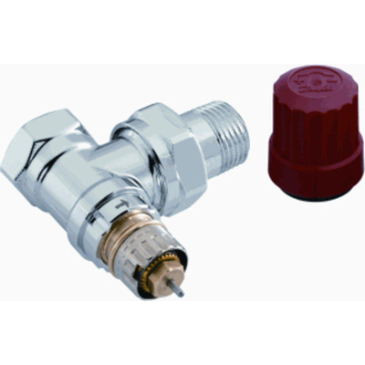 Danfoss RA NC Thermostatische radiatorafsluiter 1/2 bi bu haaks chroom