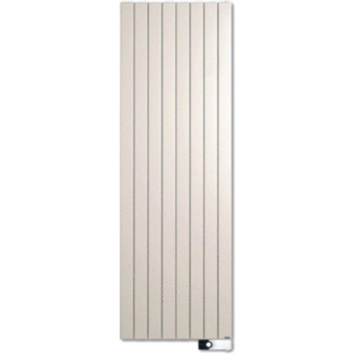 Vasco Viola V1L1-EL designradiator elektrisch verticaal met lamellen 1200x433mm, 750W wit