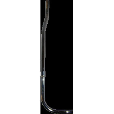 Gelmo spoelerpijp 3/4 met bocht zonder kraag sprong 4cm chroom