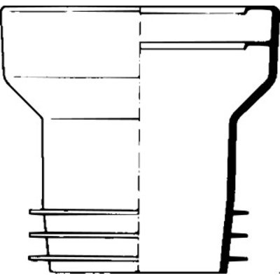 Wisa kunststof potmanchet NKS nr.2 wit
