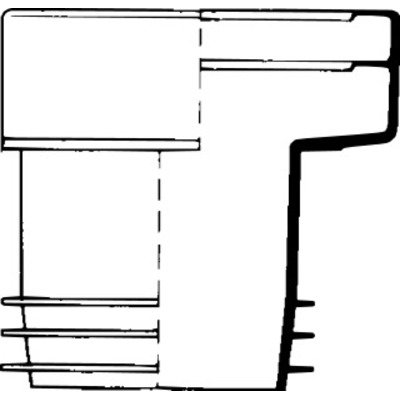 Wisa closetafvoerverbinder nr.8 excentrisch sprong 20mm wit